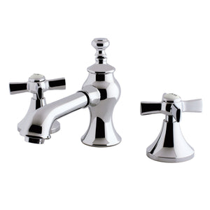 Millennium Two-Handle 3-Hole Deck Mount Widespread Bathroom Faucet with Brass Pop-Up