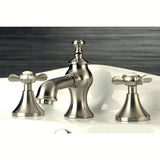 Essex Two-Handle 3-Hole Deck Mount Widespread Bathroom Faucet with Brass Pop-Up Drain
