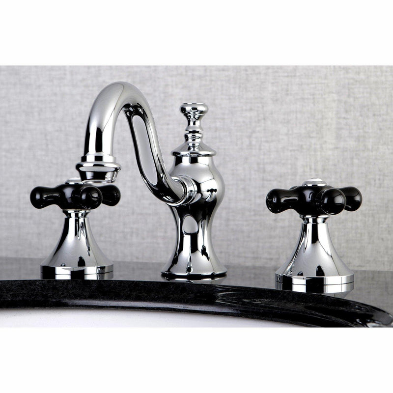 Duchess Two-Handle 3-Hole Deck Mount Widespread Bathroom Faucet with Brass Pop-Up Drain