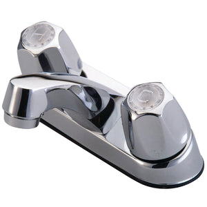 Double-Handle 2-Hole Deck Mount 4-Inch Centerset Bathroom Faucet