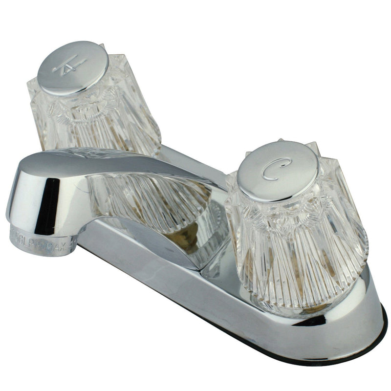 Double-Handle 3-Hole Deck Mount 4-Inch Centerset Bathroom Faucet