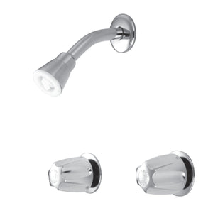 Generic Two-Handle 3-Hole Wall Mount Shower Faucet