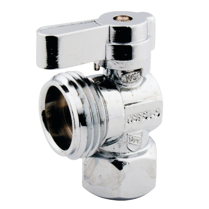 1/2-Inch FIP x 3/4-Inch Hose Thread Quarter-Turn Angle Shut-Off Valve, for Washing Machine