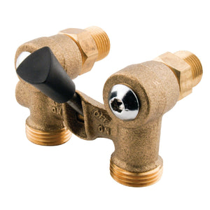 1/2-Inch MIP x 3/4-Inch Hose Thread, Washing Machine Valve