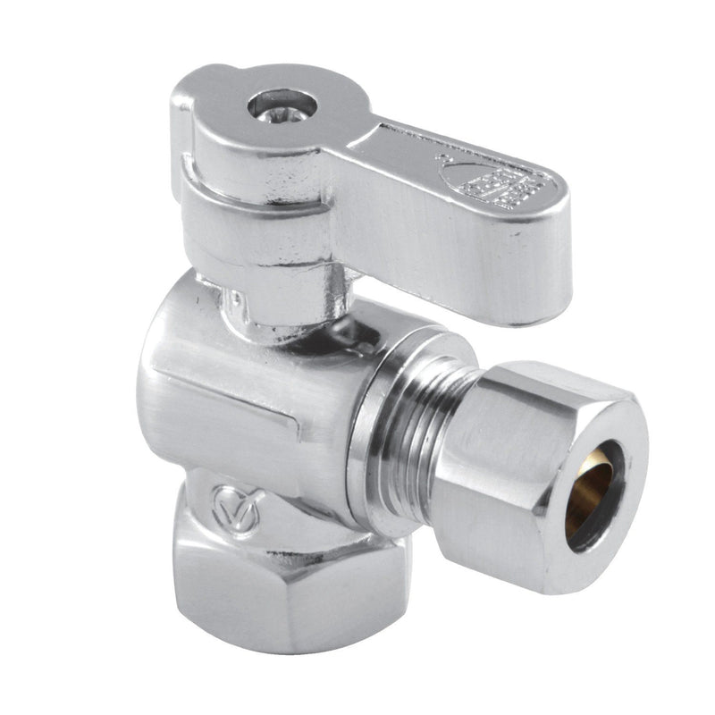3/8-Inch FIP x 3/8-Inch O.D. Comp Quarter-Turn Angle Shut-Off Valve