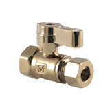 3/8-Inch FIP x 3/8-Inch O.D. Comp Quarter-Turn Straight Shut-Off Valve
