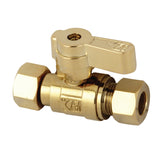 3/8-Inch FIP x 3/8-Inch OD Compression Quarter-Turn Straight Stop Valve