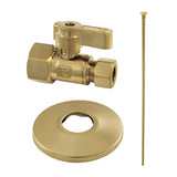 Trimscape Toilet Supply Kit, 1/2" FIP x 3/8" OD Comp Straight Valve