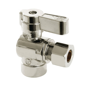 Baseline 1/2-Inch Sweat x 3/8-Inch OD Comp Quarter-Turn Angle Stop Valve