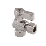 Baseline 1/2-Inch Sweat x 3/8-Inch OD Comp Quarter-Turn Angle Stop Valve