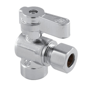 Baseline 1/2-Inch Sweat x 3/8-Inch OD Comp Quarter-Turn Angle Stop Valve