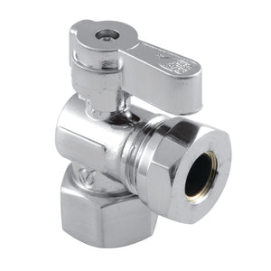 1/2-Inch FIP x 1/2-Inch or 7/16-Inch Slip Joint Quarter-Turn Angle Stop Valve