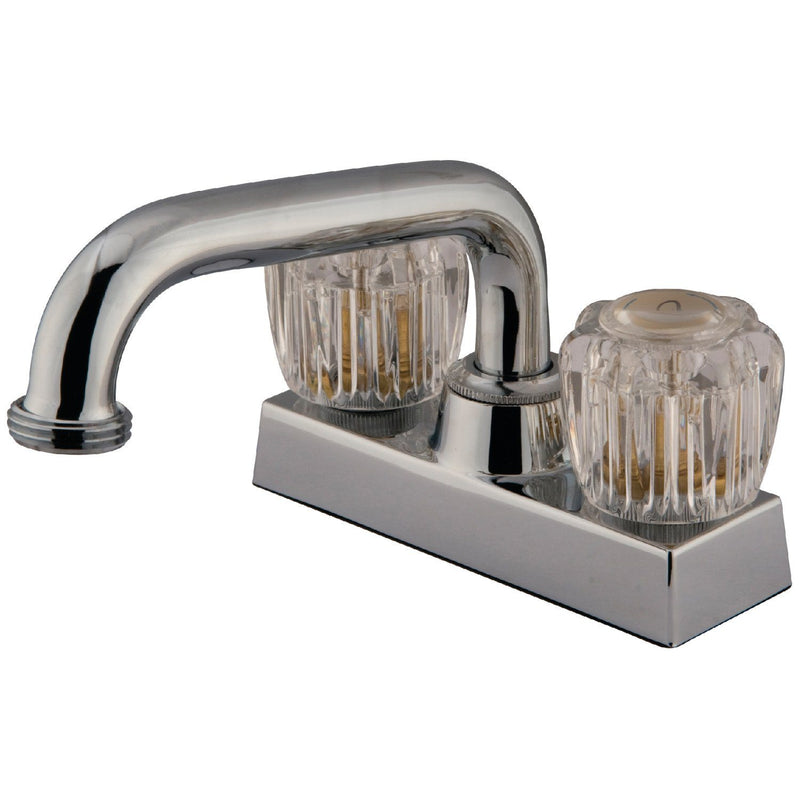 Double-Handle 2-Hole Deck Mount Laundry Faucet