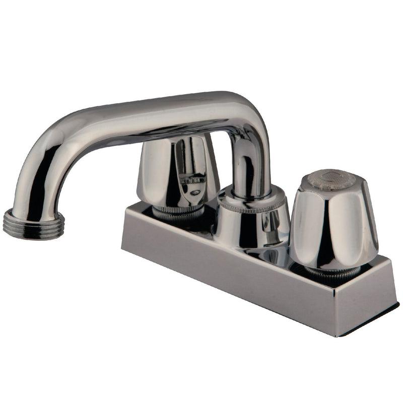 Double-Handle 2-Hole Deck Mount Laundry Faucet