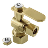 Whitaker 5/8-Inch O.D. Comp x 3/8-Inch O.D. Comp Quarter-Turn Angle Shut-Off Valve