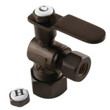Whitaker 5/8-Inch O.D. Comp x 3/8-Inch O.D. Comp Quarter-Turn Angle Shut-Off Valve