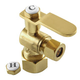Whitaker 5/8-Inch O.D. Comp x 3/8-Inch O.D. Comp Quarter-Turn Angle Shut-Off Valve