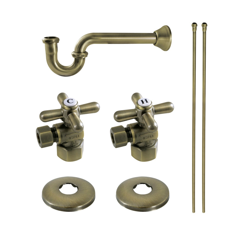 Trimscape Traditional Plumbing Supply Kit Combo with P-Trap