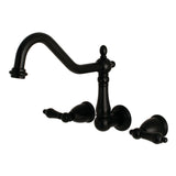 Heritage Two-Handle 3-Hole Wall Mount Roman Tub Faucet