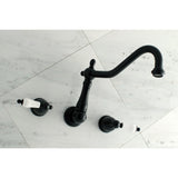 Heritage Two-Handle 3-Hole Wall Mount Roman Tub Faucet