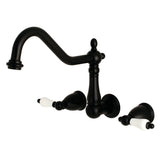 Heritage Two-Handle 3-Hole Wall Mount Roman Tub Faucet