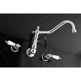 Heritage Two-Handle 3-Hole Wall Mount Roman Tub Faucet