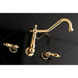 Heritage Two-Handle 3-Hole Wall Mount Roman Tub Faucet