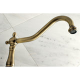 Heritage Two-Handle 3-Hole Wall Mount Roman Tub Faucet