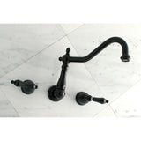 Heritage Two-Handle 3-Hole Wall Mount Roman Tub Faucet