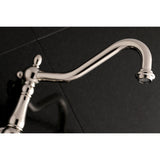 Heritage Two-Handle 3-Hole Wall Mount Roman Tub Faucet