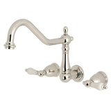 Heritage Two-Handle 3-Hole Wall Mount Roman Tub Faucet