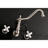 Heritage Two-Handle 3-Hole Wall Mount Roman Tub Faucet