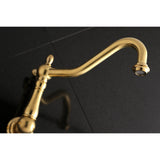 Heritage Two-Handle 3-Hole Wall Mount Roman Tub Faucet