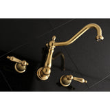 Heritage Two-Handle 3-Hole Wall Mount Roman Tub Faucet