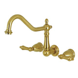 Heritage Two-Handle 3-Hole Wall Mount Roman Tub Faucet