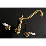 Heritage Two-Handle 3-Hole Wall Mount Roman Tub Faucet