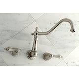 Heritage Two-Handle 3-Hole Wall Mount Roman Tub Faucet