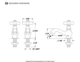 Duchess Two-Handle Deck Mount Basin Tap Faucet