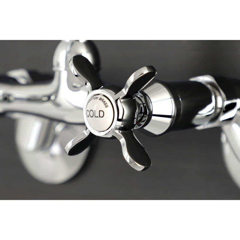 Kingston Two-Handle 2-Hole Wall Mount Bar Faucet