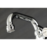 Kingston Two-Handle 2-Hole Wall Mount Bar Faucet