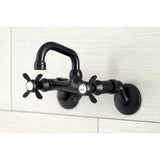 Kingston Two-Handle 2-Hole Wall Mount Bar Faucet