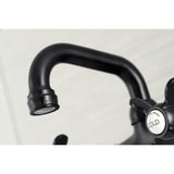 Kingston Two-Handle 2-Hole Wall Mount Bar Faucet