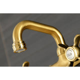 Kingston Two-Handle 2-Hole Wall Mount Bar Faucet