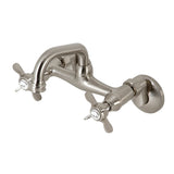 Kingston Two-Handle 2-Hole Wall Mount Bar Faucet