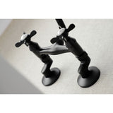 Essex Double-Handle 2-Hole Wall-Mount Bridge Kitchen Faucet