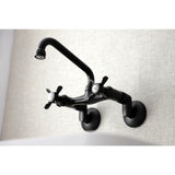Essex Double-Handle 2-Hole Wall-Mount Bridge Kitchen Faucet