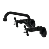 Essex Double-Handle 2-Hole Wall-Mount Bridge Kitchen Faucet