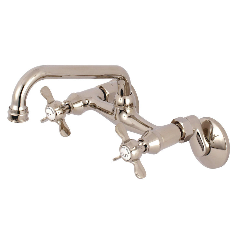 Essex Double-Handle 2-Hole Wall-Mount Bridge Kitchen Faucet