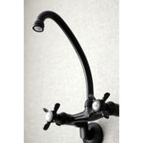 Essex Double-Handle 2-Hole Wall-Mount Bridge Kitchen Faucet