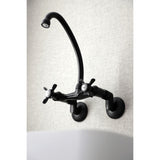 Essex Double-Handle 2-Hole Wall-Mount Bridge Kitchen Faucet